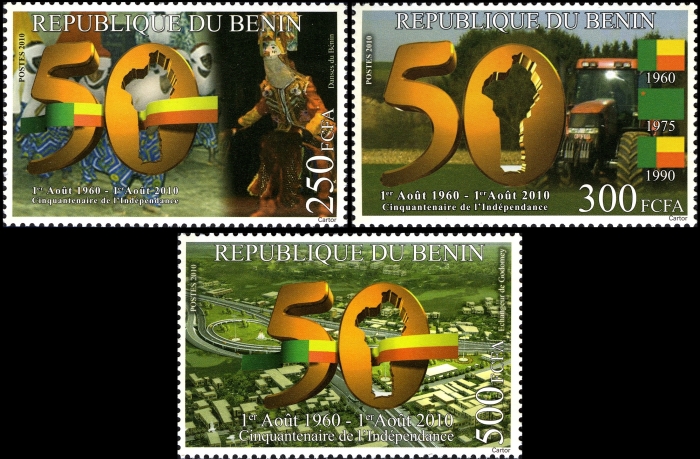 Benin 2010 50th Anniversary of the Independence of Benin Benin 2010 50th Anniversary of the Independence of Benin